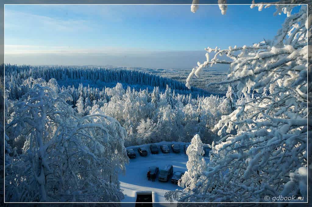 Вид из фуникулера Sokos Hotel Koli