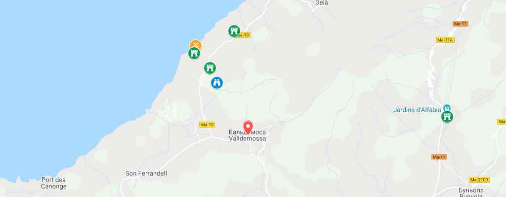 Вальдемосса на карте